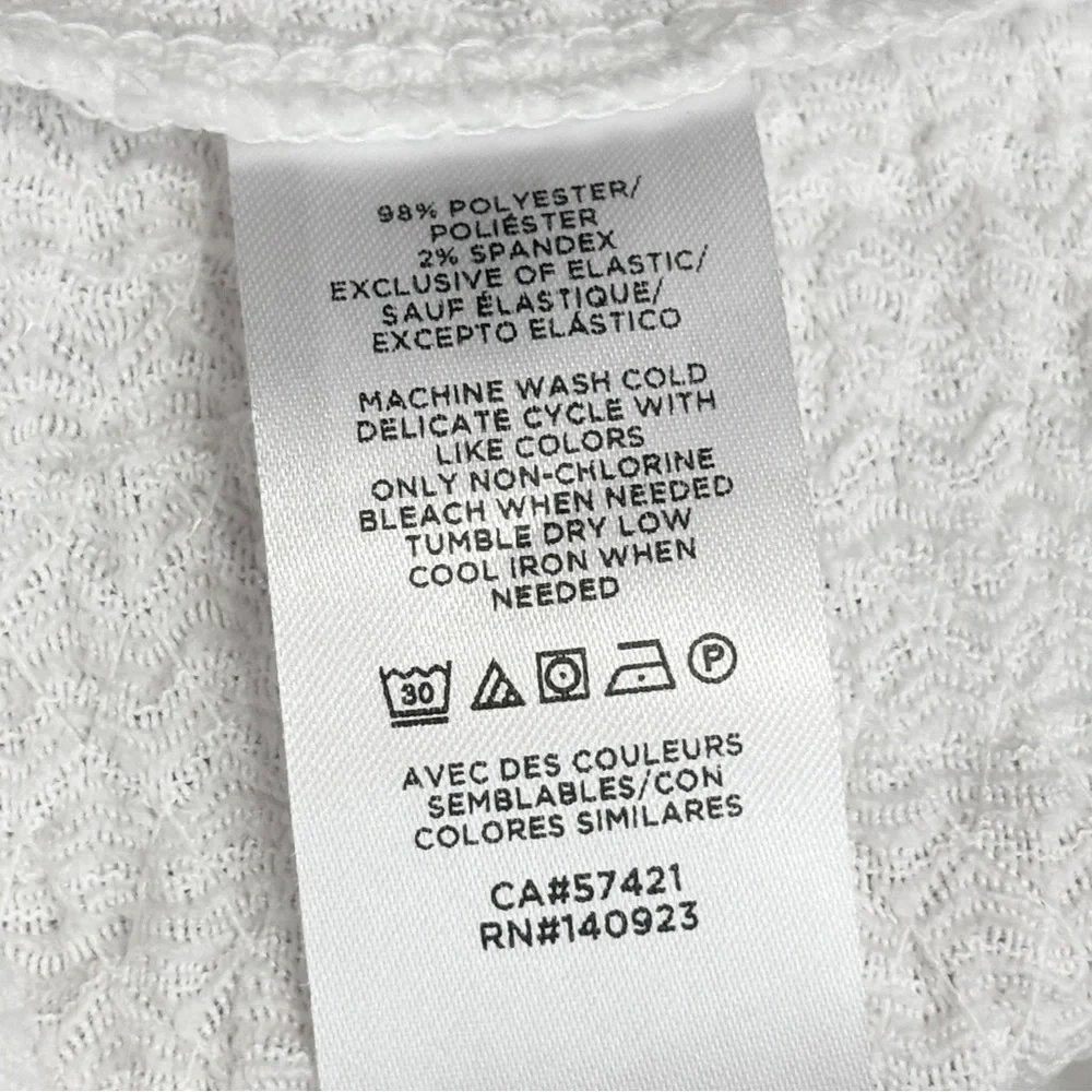 NWT Ann Taylor LOFT White Square Neck Puffed Long Sleeve Blouse XL